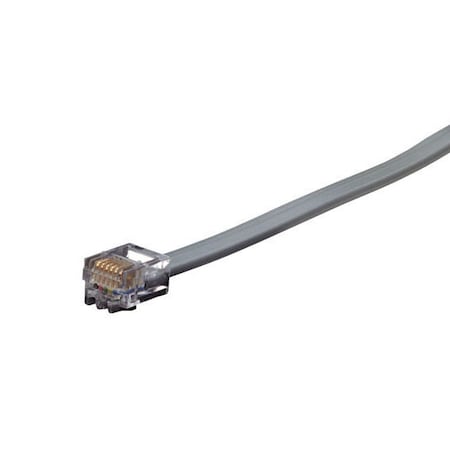 Rj-11 Modular Cable, 6-Wire, Straight-Pi